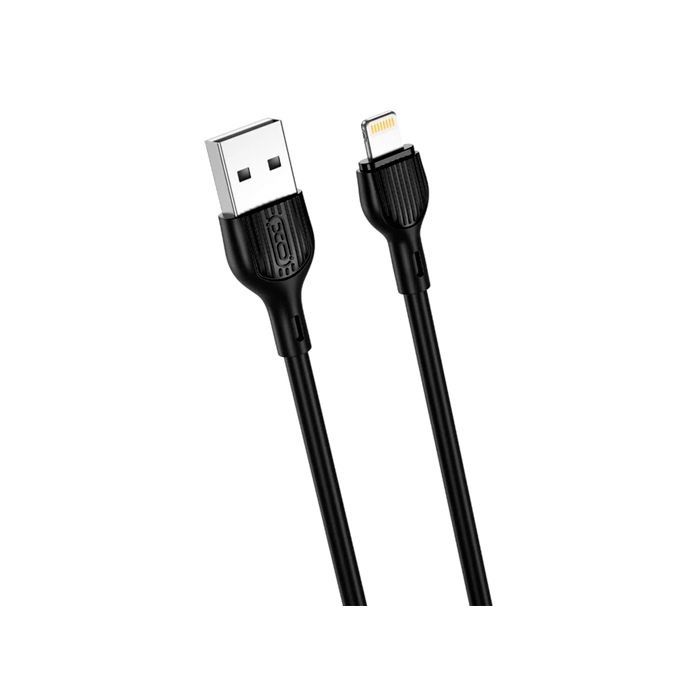 Кабель XO NB200 2.1A USB для Lightning 2M Black: Швидкий та Надійний Заряд для Ваших Apple-пристроїв