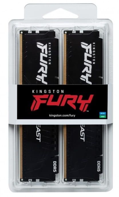 Модулі пам’яті Kingston FURY Beast DDR5 забезпечують новітні технології для ігрових платформ нового покоління.
