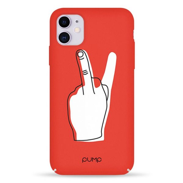 Чохол Pump Silicone Case V for Middle Finger for iPhone 11