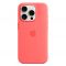 Чохол Apple Silicone Case with Animation & MagSafe iPhone 15 Pro (1:1 original), Guava