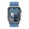 Apple Watch Series 9 GPS 45mm Silver Aluminum Case w. Winter Blue S. Loop (MR9F3)