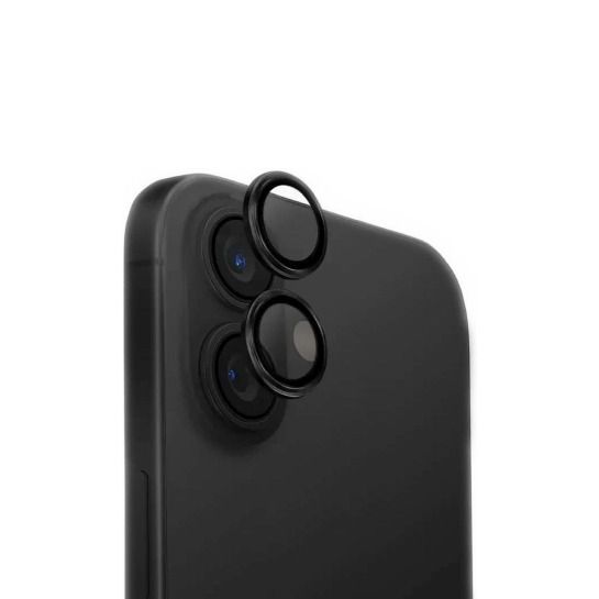 Линза на камеру  +NEU Chatel Metal Frame Lens Protector Glass for iPhone 16 /16 Plus Black