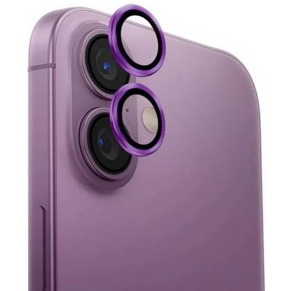 Линза на камеру  +NEU Chatel Metal Frame Lens Protector Glass for iPhone 16 /16 Plus Pink