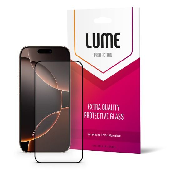 Скло LUME Protection Anti Static Dustproof Glass for iPhone 17 Pro Max Front Black