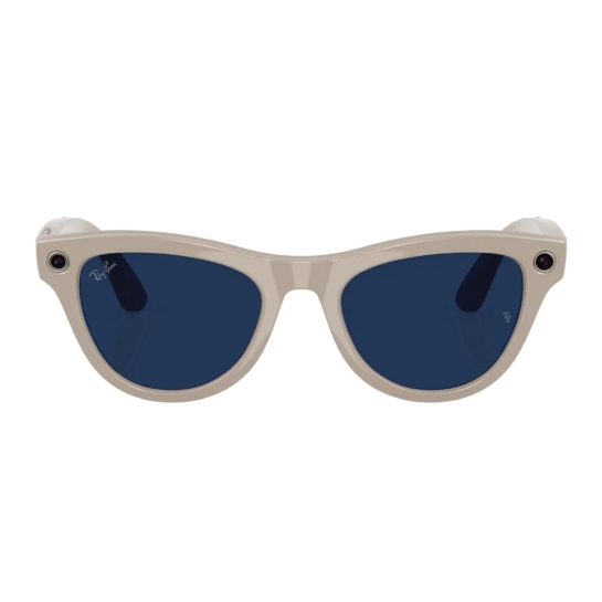 Смарт-окуляри Ray-Ban Meta Skyler Standard Shiny Chalky Gray Clear Sapphire (RW4010 6700MF 52-20)
