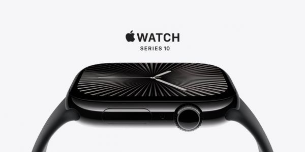 Apple Watch Series 10 GPS 42mm Silver Aluminum Case with Denim Sport Band S/M MWWA3