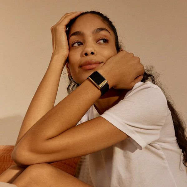 Фітнес-браслет WHOOP 5.0 MG Life Band SuperKnit Luxe Obsidian with Gold (+12 місяців підписка)