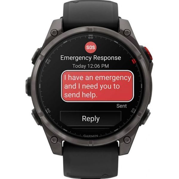 Смарт-годинник Garmin Fenix 8 Pro 47 mm AMOLED Carbon Gray DLC (010-03198-00/01)