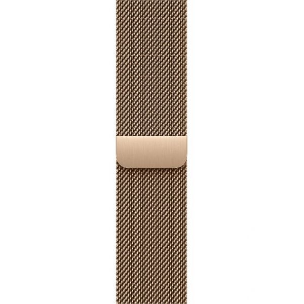 Apple Watch Series 11 GPS + Cellular 42mm Gold Titanium Case with Gold Milanese Loop M/L MF8Y4
