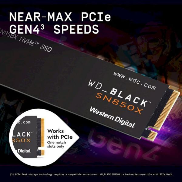 SSD накопичувач WD Black SN850X 2 TB (WDS200T2X0E)