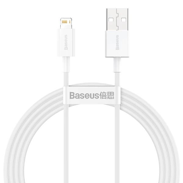 Кабель Baseus Superior Series Fast Charging Data Cable USB to iP 2.4A 1.5m White