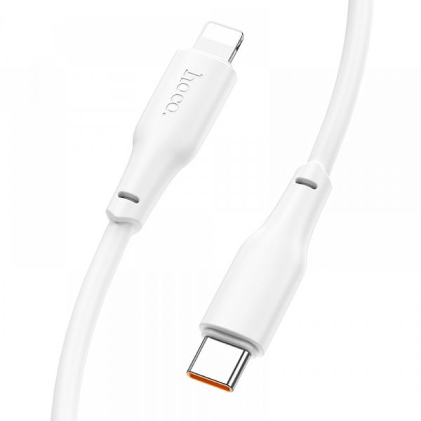 Кабель Hoco X93 Force PD20W charging data cable Lightning 2M White (X93)