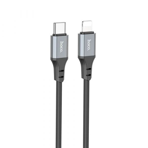 Кабель HOCO X92 Honest PD silicone charging data cable for Lightning 3M Black (X92)