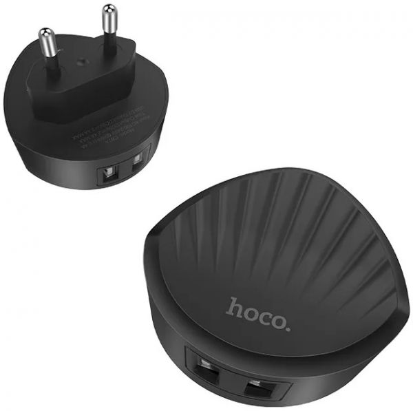 Зарядний пристрій HOCO C67A 2USB 2.4A Black
