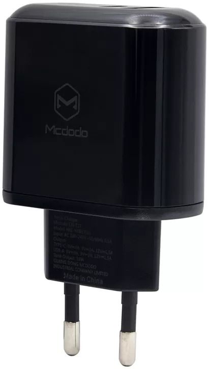 Зарядний пристрій McDodo Chocolate Series Digital Display 20W PD+QC3.0 Charger (EU plug) CH-7170 Bl