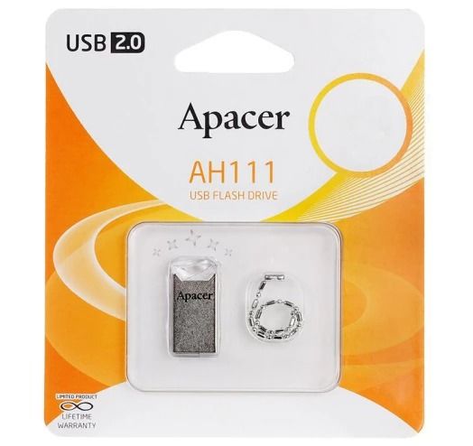 Накопичувач Apacer  32GB USB 2.0 Type-A AH111 Срібний