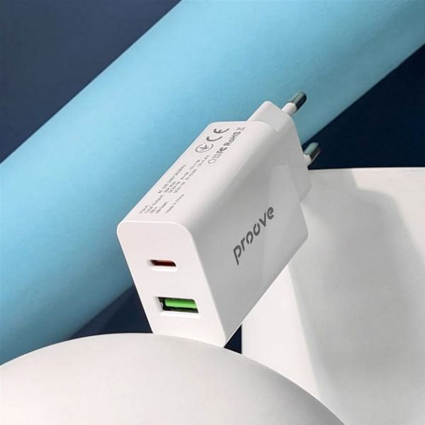 МЗП Proove Speed Surge 20W (USB + Type-C) (white)