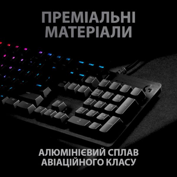 Клавіатура Logitech G512 Lightsync RGB Mechanical GX Blue USB Carbon (920-008946)