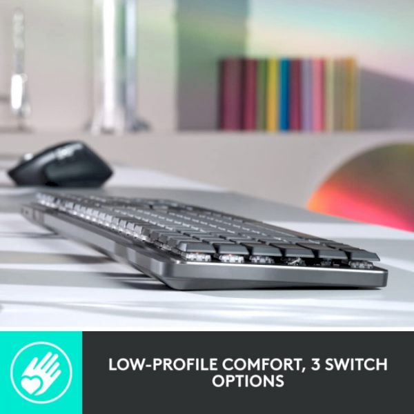 Клавіатура Logitech MX Wireless Illuminated Performance Graphite Clicky (920-010759)