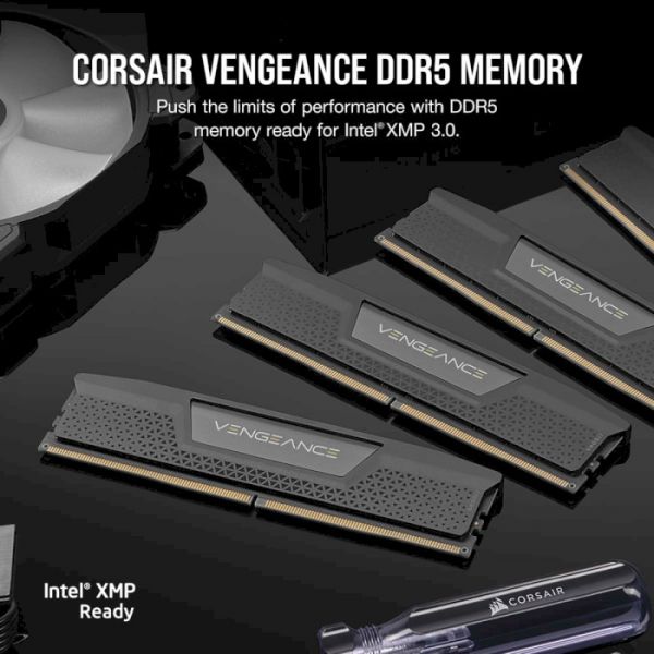 Модуль пам`яті Corsair 64 GB (2x32GB) DDR5 5200 MHz Vengeance (CMK64GX5M2B5200Z40)