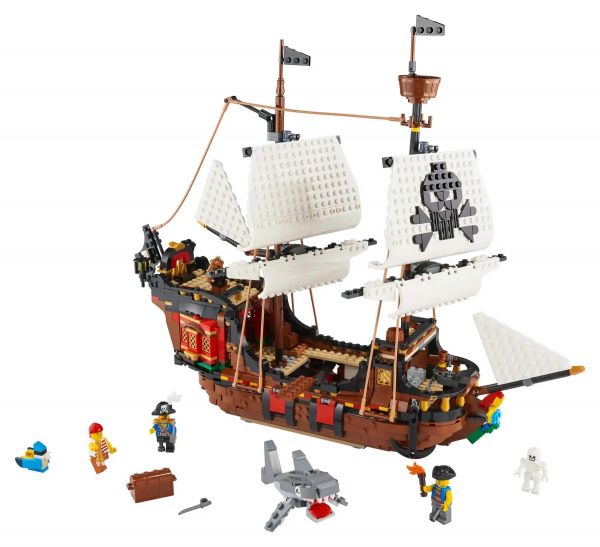 Блоковий конструктор LEGO Creator Піратський корабель, 1262 деталі  (31109)
