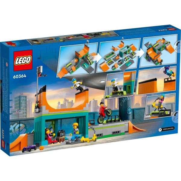 Блоковий конструктор LEGO City Вуличний скейтпарк (60364)