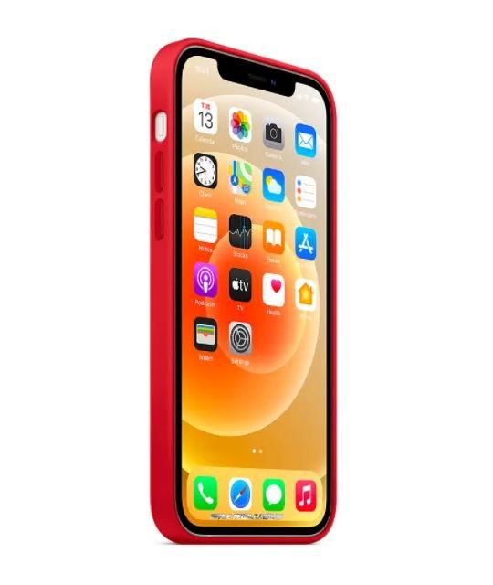 Чехол Apple Silicone Cace Red with MagSafe iPhone 12 Pro