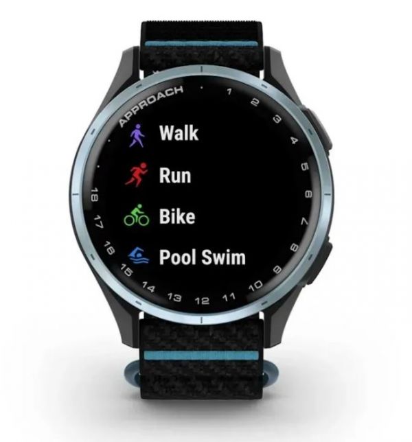 Смарт-годинник Garmin Approach J1 Cloud Blue with Black/Azure Band (010-03898-00)