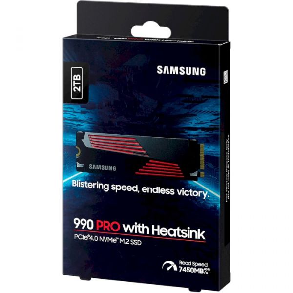 SSD накопичувач Samsung 990 PRO with Heatsink 2 TB (MZ-V9P2T0CW)