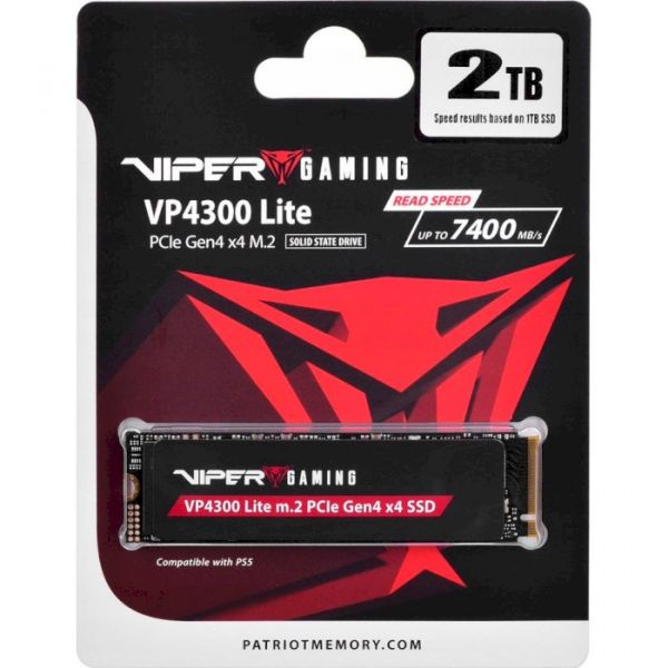 SSD накопичувач PATRIOT Viper VP4300 Lite 2 TB (VP4300L2TBM28H)