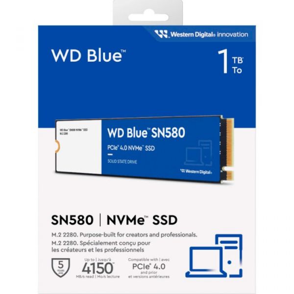 SSD накопичувач WD Blue SN580 1 TB (WDS100T3B0E)