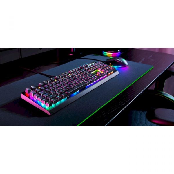 Клавіатура Razer BlackWidow V4 X Green Switch RU (RZ03-04700800-R3R1)