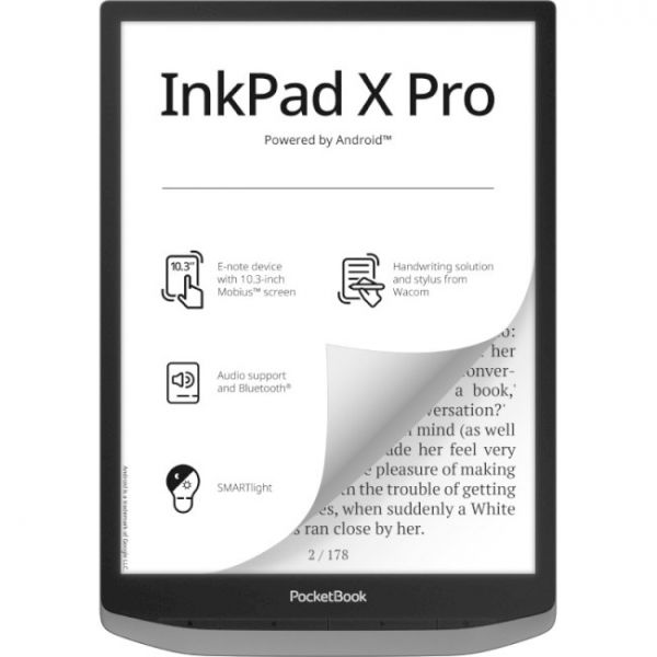 Електронна книга PocketBook 1040D InkPad X PRO Mist Grey (PB1040D-M-WW)