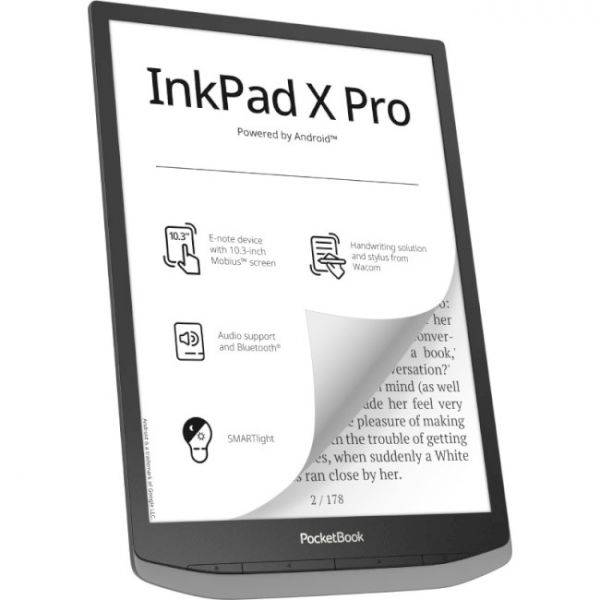 Електронна книга PocketBook 1040D InkPad X PRO Mist Grey (PB1040D-M-WW)