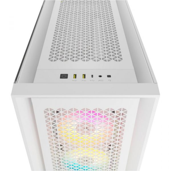 Корпус Corsair iCUE 5000D RGB AirFlow Tempered Glass White (CC-9011243-WW)