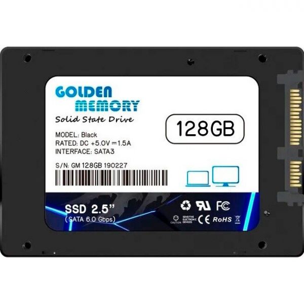SSD накопичувач 128G 2.5'' SATA3 GOLDEN MEMORY GMSSD128GB