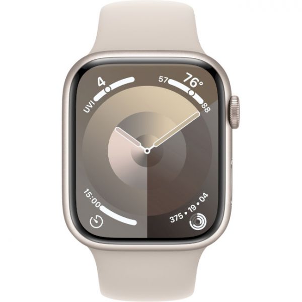 Apple Watch Series 9 GPS 45mm Starlight Aluminium MR973 M/L Starlight Sport Band