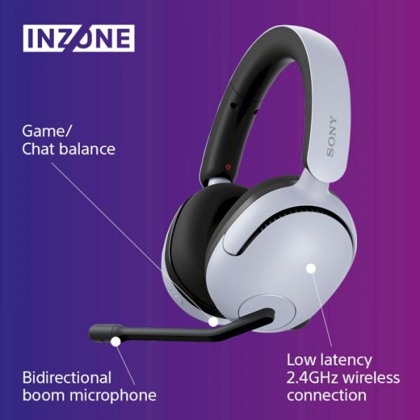 Комп'ютерна гарнітура Sony Inzone H5 White (WHG500W.CE7)