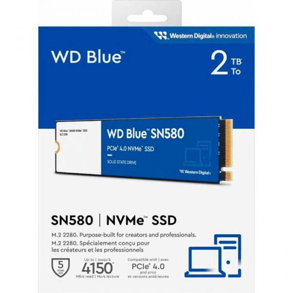 SSD накопичувач WD Blue SN580 2 TB (WDS200T3B0E)