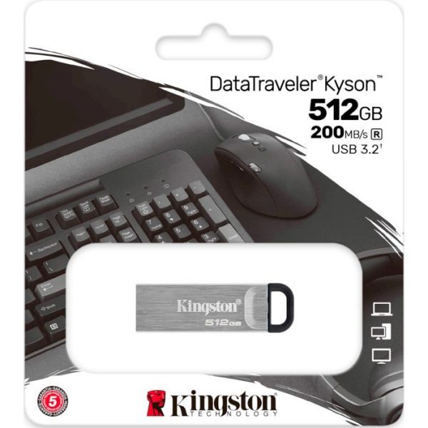 USB флеш накопичувач Kingston 512 GB DataTraveler Kyson 512GB (DTKN/512GB)