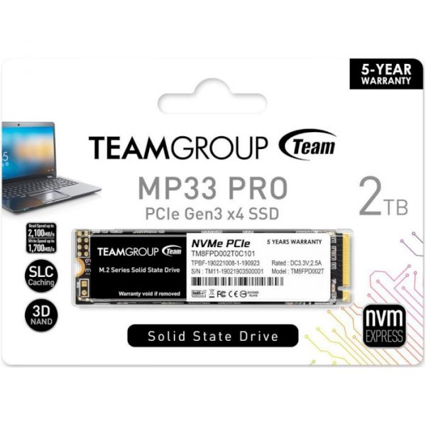 SSD накопичувач TEAM MP33 Pro 2 TB (TM8FPD002T0C101)