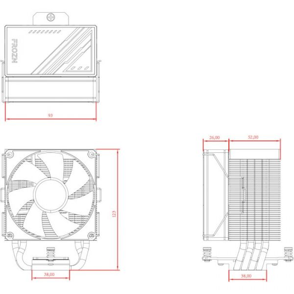 Повітряне охолодження ID-Cooling Frozn A400 Black