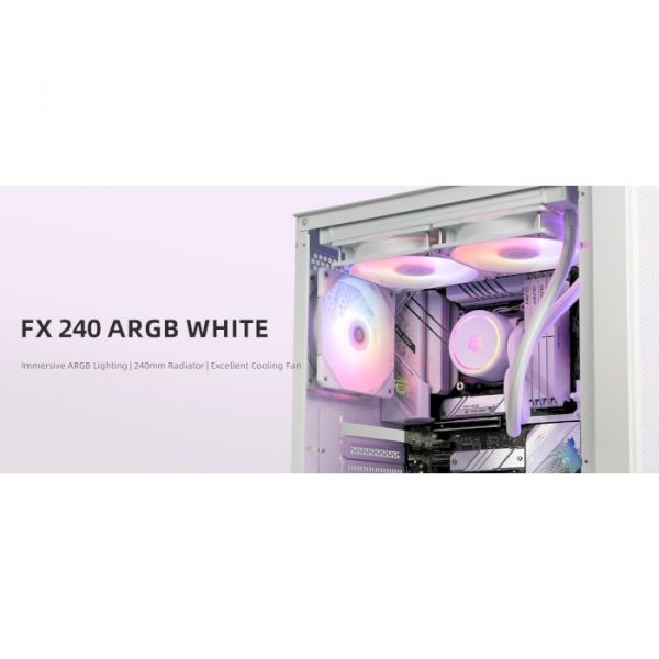 Водяне охолодження ID-Cooling FX240 ARGB White