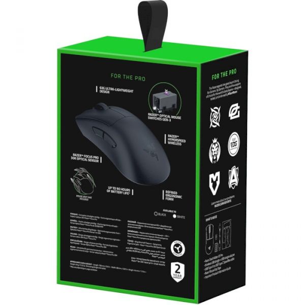 Миша Razer DeathAdder V3 PRO Wireless & Mouse Dock Black (RZ01-04630300-R3WL)