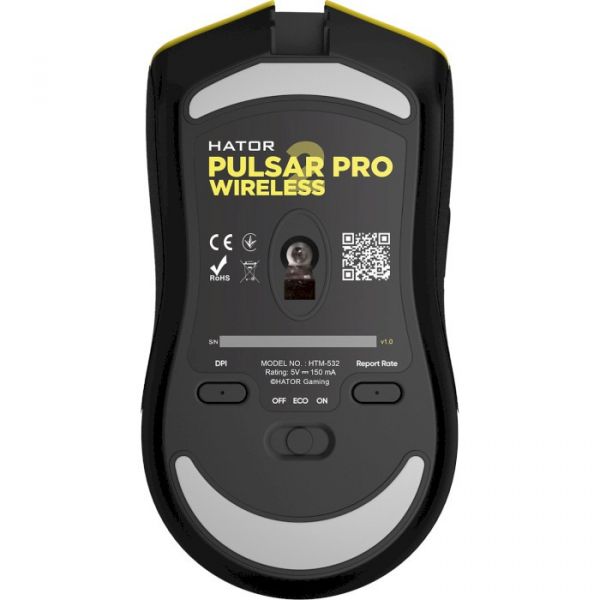 Миша Hator Pulsar 2 Pro Wireless Yellow (HTM-532)