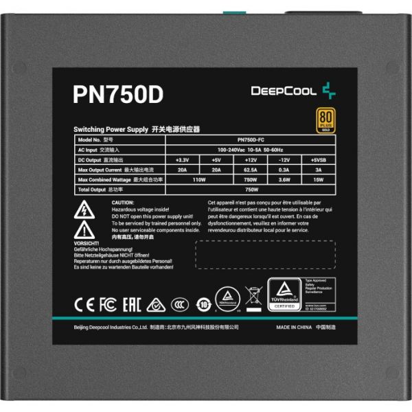 Блок живлення Deepcool PN750D (R-PN750D-FC0B)