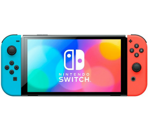 Портативна ігрова приставка Nintendo Switch OLED with Neon Blue and Neon Red Joy-Con