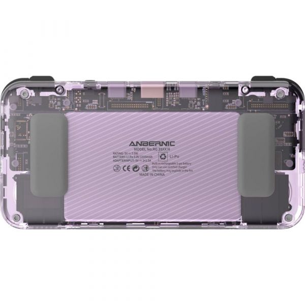 Портативна ігрова приставка Anbernic RG 35XXH 64GB Transparent Purple