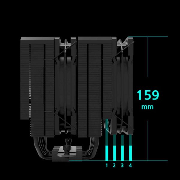 Повітряне охолодження Zalman CNPS14X DUO Black (CNPS14XDUOBLACK)