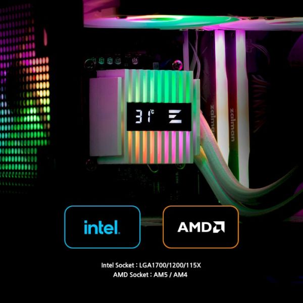 Водяное охлаждение Zalman Alpha 2 A36 ARGB Black (ALPHA2A36BLACK)